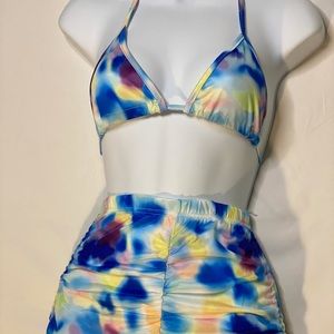 Two piece set multi color